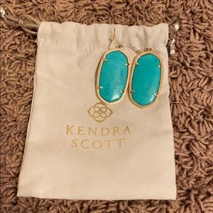 Kendra Scott Teal Danielle earrings